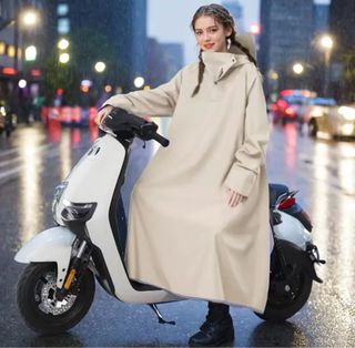 Chubasquero caqui impermeable talla única