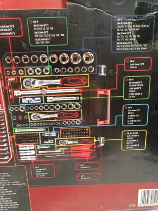 216 Llaves y Vasos Carraca PARKSIDE