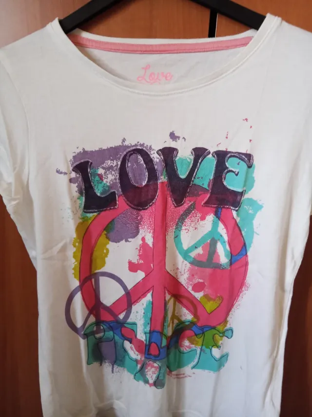 Camiseta blanca Love Peace