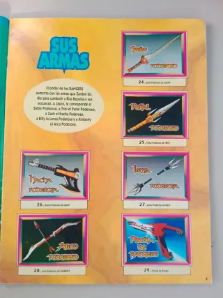 Álbum Power Rangers Colección Cromos