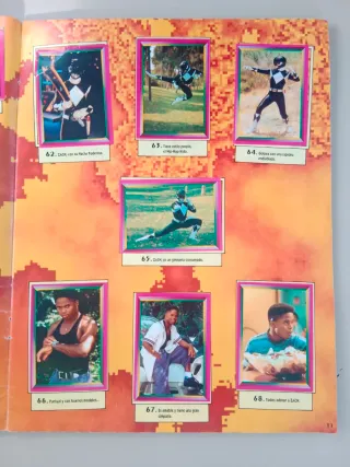 Álbum Power Rangers Colección Cromos