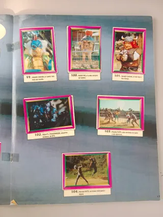 Álbum Power Rangers Colección Cromos