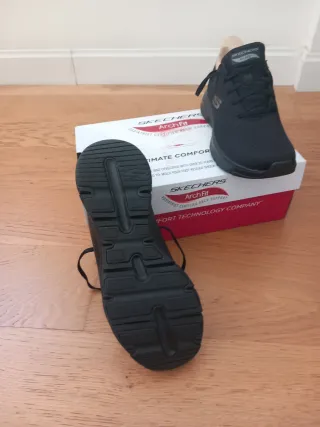 Skechers Arch Fit Negras Talla 38 Nuevas