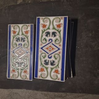 Azulejos antiguos decorados