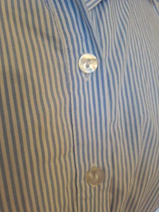 Blusa top rayas azul y blanco