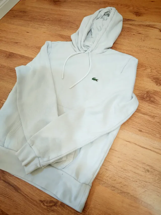 Felpa Lacoste con cappuccio - Bianca