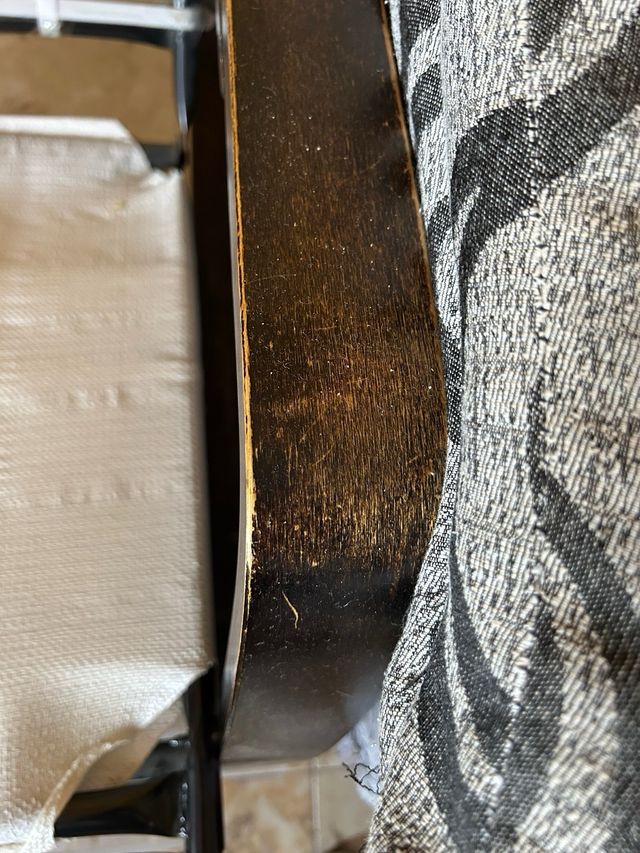 Butaca reclinable tela y madera