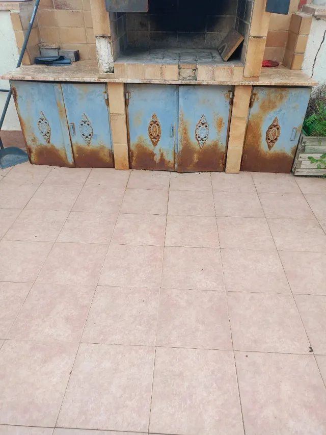 Puertas de hierro para barbacoa