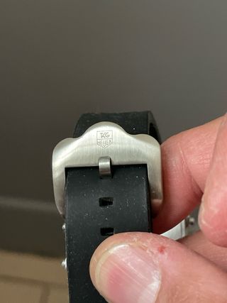 TAG Heuer Reloj Digital Plata y Negro