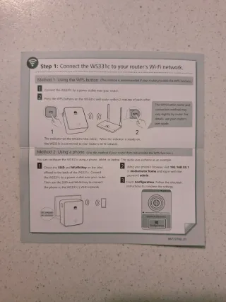 Repeater / Range Extender Wi-Fi Huawei WS331c