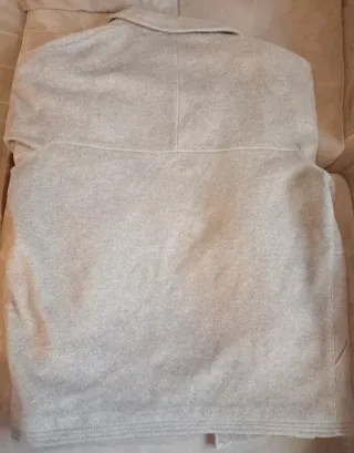 Abrigo de paño gris 90% lana. Raycoat.