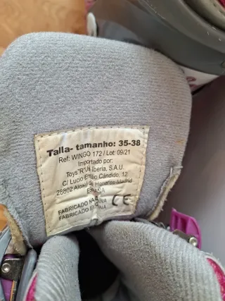 Patines en línea para niña talla ajustable