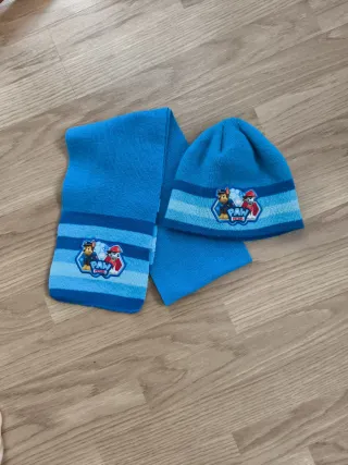 Conjunto Gorro y Bufanda Patrulla Canina Azul