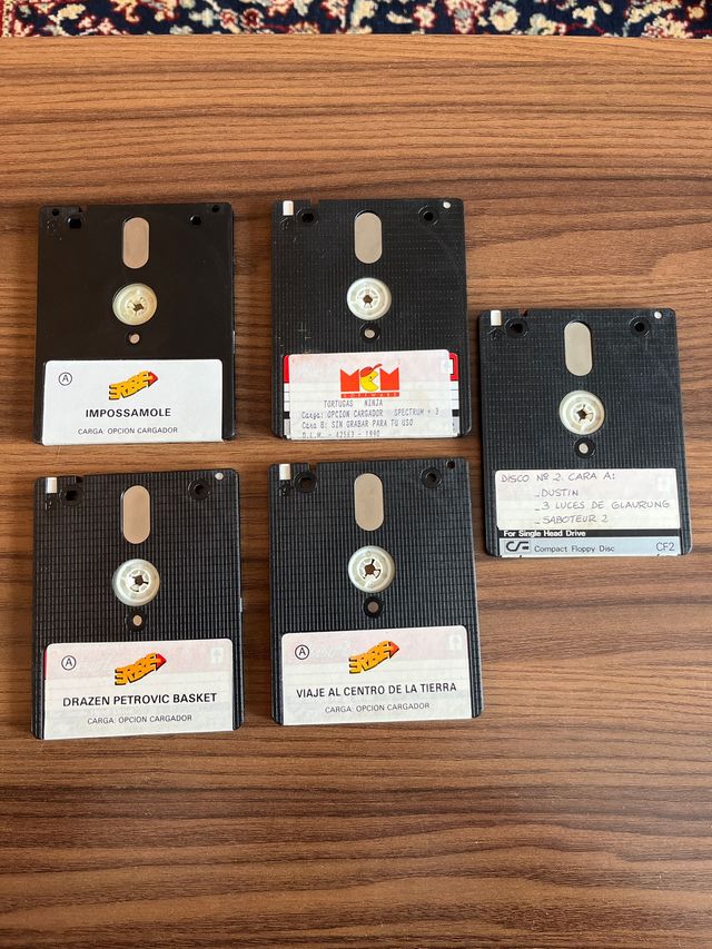 5 Jogos Disquete Spectrum +3
