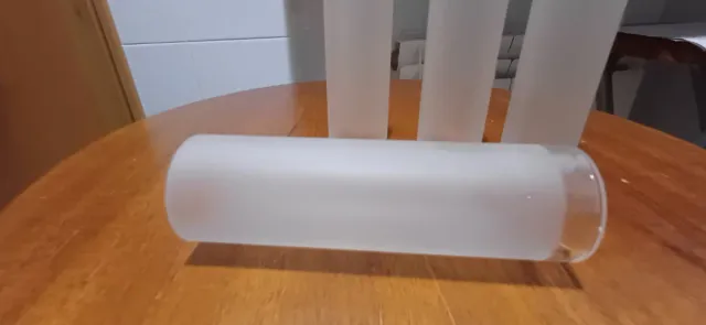 4 Tubos de Vidrio Mate Lámparas