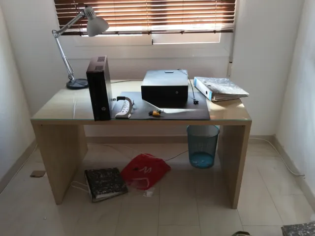 Mesa de despacho regalo Con cristal