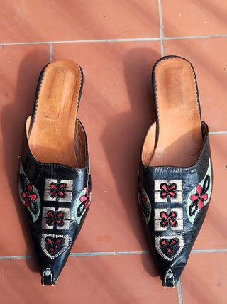 Zapatos Artesanales Negros Talla 37