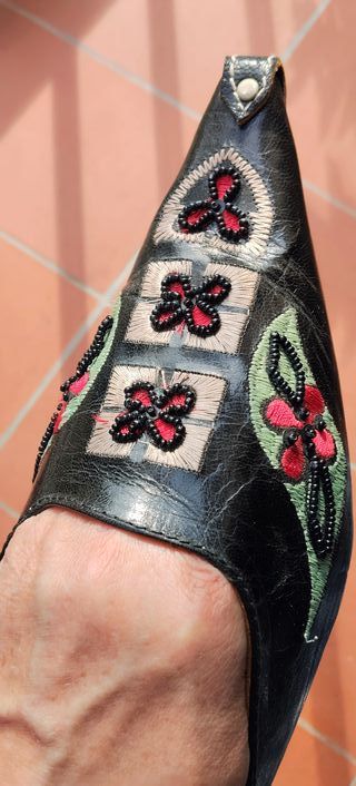 Zapatos Artesanales Negros Talla 37