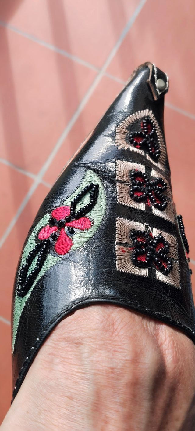 Zapatos Artesanales Negros Talla 37