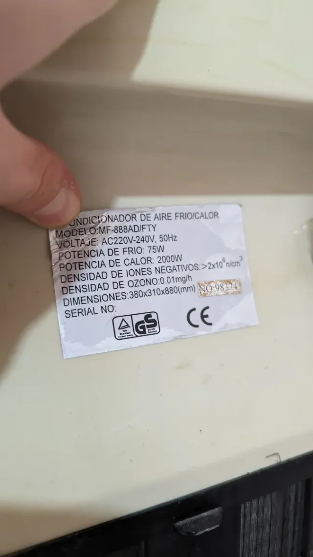 Aire Acondicionado Portátil Newlux Beige