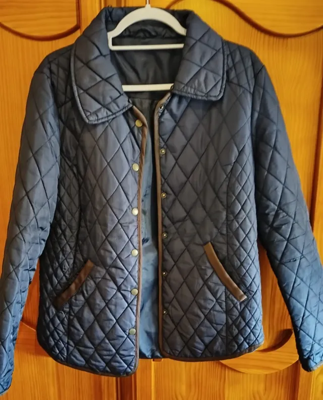 Chaqueta acolchada azul marino Talla 42