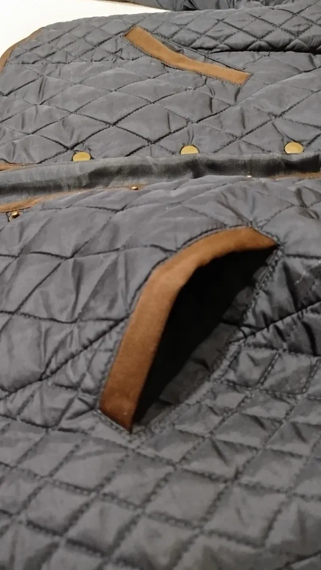 Chaqueta acolchada azul marino Talla 42