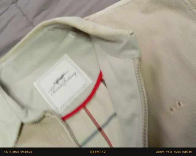 Cazadora pana hombre beige