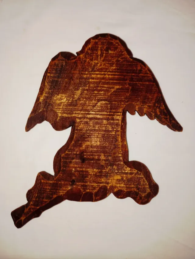 Figura de madeira, anjo