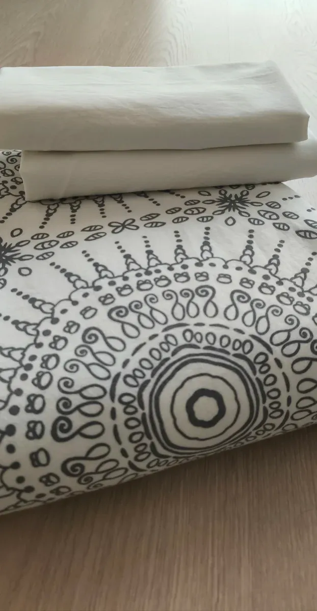 Funda Nórdica 240x220  Gris y Blanco