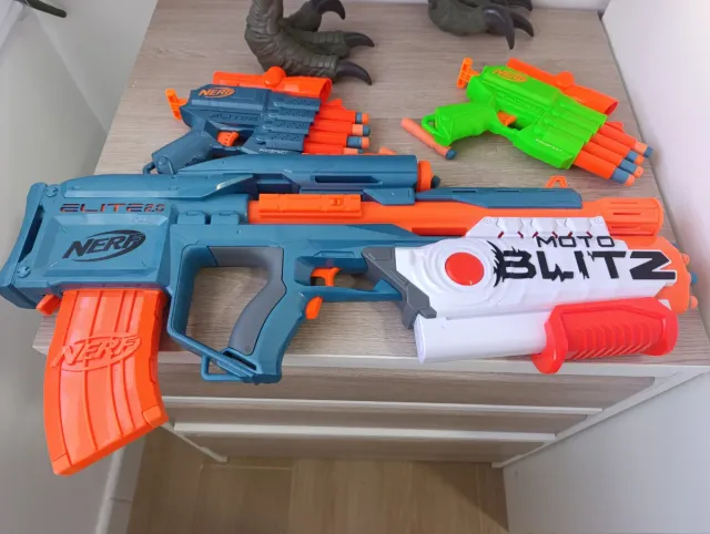 Conjunto de 3 Pistolas Nerf