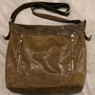 Bolso Prada Marrón Piel