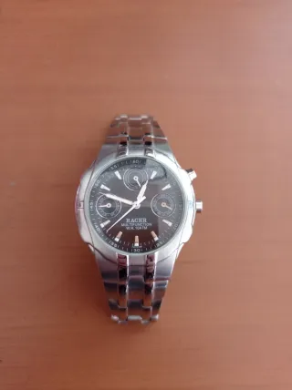 Reloj Racer Multifunción Plata/Azul