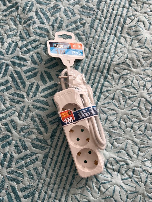 Regleta 3 enchufes 1M ExtraStar