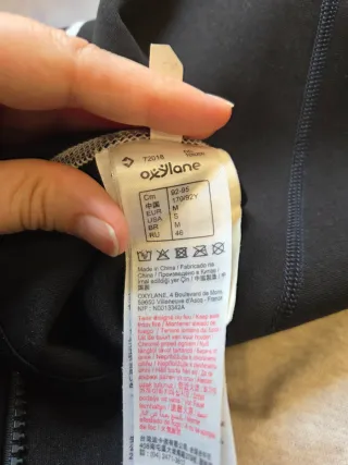 Chaqueta Neopreno Tribord Cremallera Azul/Negro