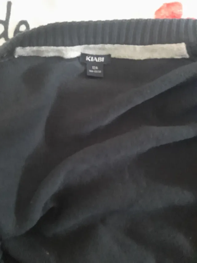 Chaqueta de jersey azul oscuro 12 años.