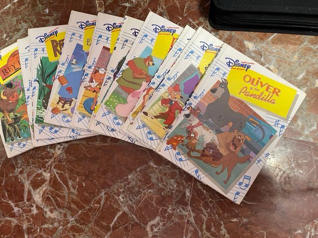 titulos disney  bella y bestia, rey leon etc...