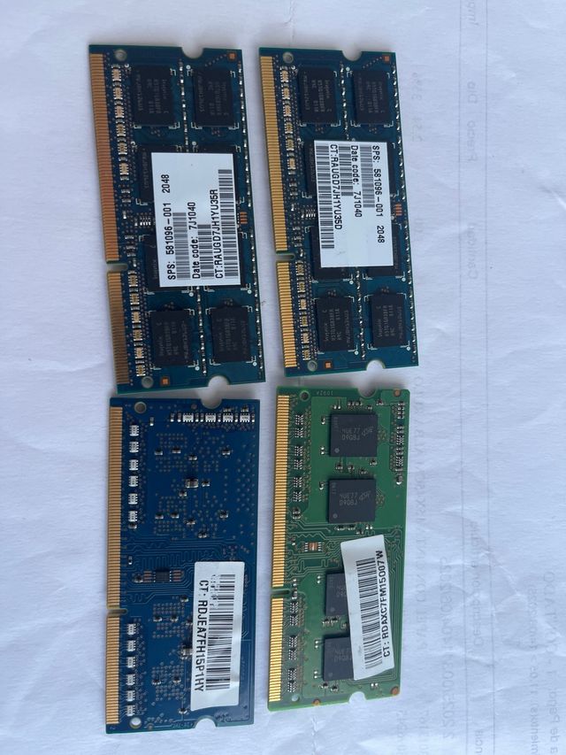 2x Hynix DDR3 2GB PC3-10600S RAM