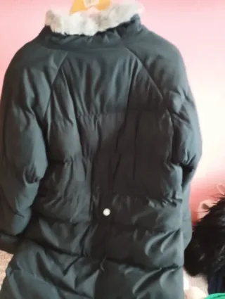 Chaquetón plumífero negro chica