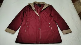 Chaquetón de mujer granate de la talla M