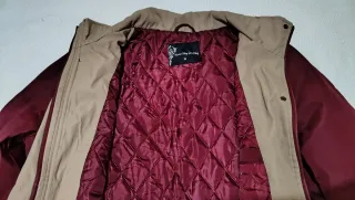 Chaquetón de mujer granate de la talla M