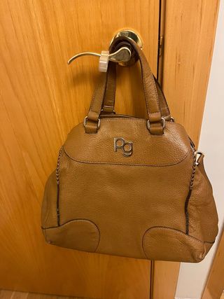Bolso Purificación García Marrón Piel
