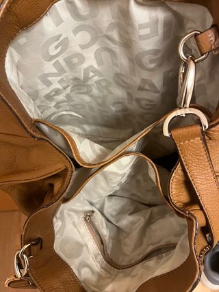 Bolso Purificación García Marrón Piel