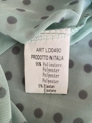 Top Malla Lunares Verde Talla U