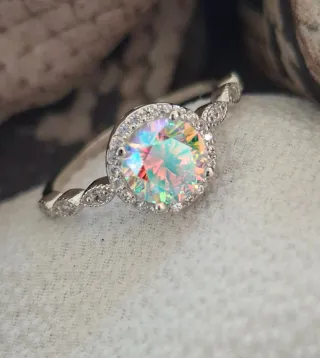 Anillo Plata Ley Corazón Multicolor