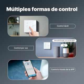 ✨ - MOES Interruptor de Luz Inteligente WiFi Tácti