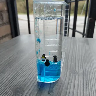 Porta CD in vetro e plastica