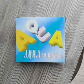 Porta CD in vetro e plastica