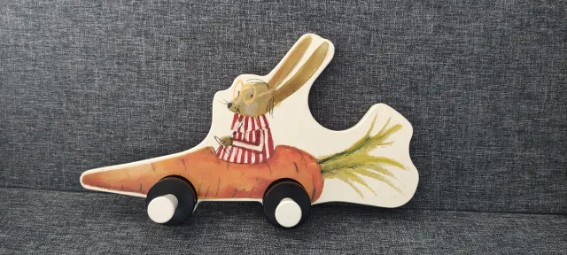 Perchero infantil zanahoria conejo