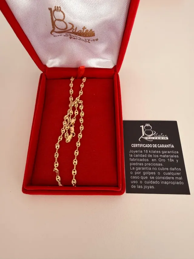 Cadena Oro 18k Ley 750
