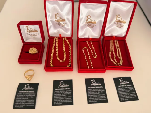 Cadena Oro 18k Ley 750